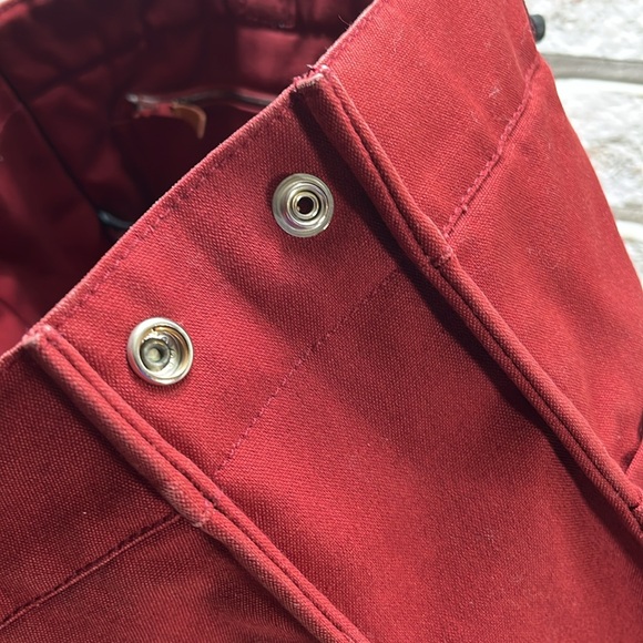 Hermès Fourre Tout MM Red Canvas Tote Bag - Picture 16 of 16